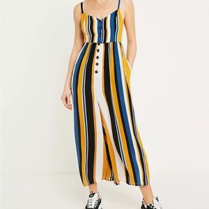 Urban Outfitters Tootsie Vertical Stripe Jumpsuit in size medium
